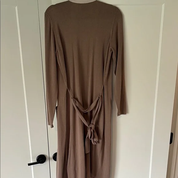 CAbi Brown Cardigan Sweater Long Knit Open Front - Picture 5 of 5